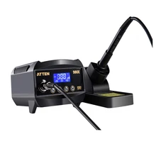 AT980E 80 Вт цифровая и Бессвинцовая паяльная станция lcd высокопроизводительная Регулируемая температура паяльник станционные инструменты