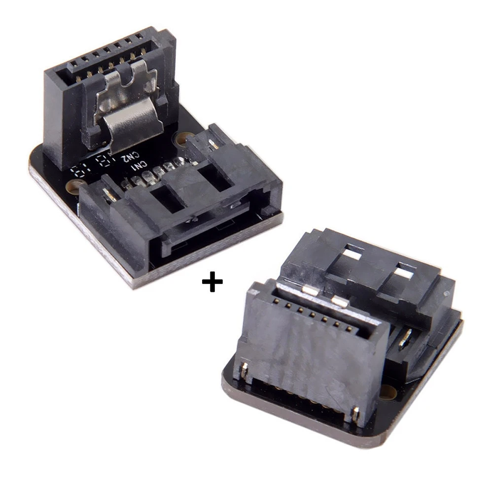 Sata 7Pin мама до папа 90 градусный угловой адаптер материнская плата для настольных