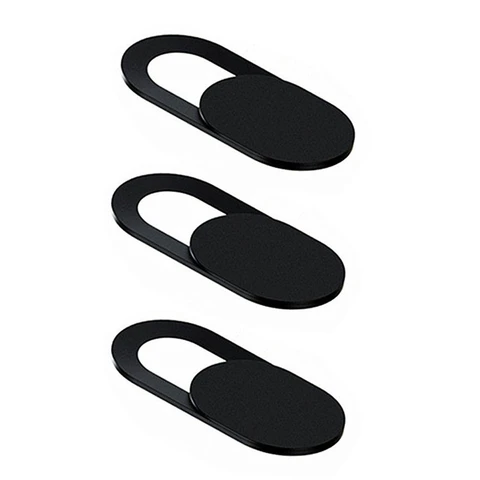 Covers 3 Pack Ultra Thin Web Camera Cover Blocker for Mobile Phone Laptop Computer Macbook iMac Notebook Black 19Mar21