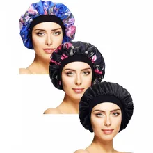 Атласная шапочка для сна для женщин колпак для сна Чепчик для сна шляпа для темноты головной убор шелковая шапочка для сна