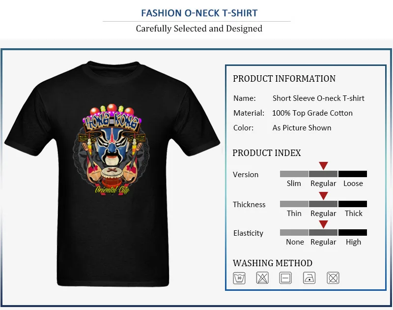 Hong Kong Mask Design T-Shirt for Male 100% Cotton Fabric Summer Fall Tops & Tees Tee Shirt Short Sleeve Creative Round Collar Hong Kong Mask