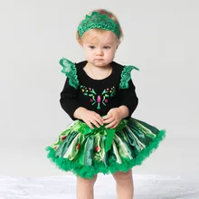 Высококачественный комплект одежды для маленьких девочек; боди для новорожденных; кружевное платье-пачка; Детские костюмы с короной; подарки принцессы Анны на день рождения