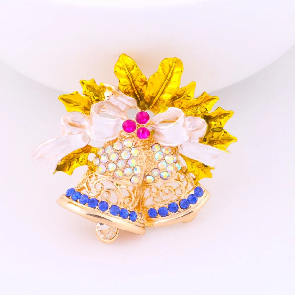 брошь колокольчик трио e316251. новогодние брошки. брошь из ткани колокольчики. брошь колокольчик трио e316251. брошка колокольчик 12 шт.