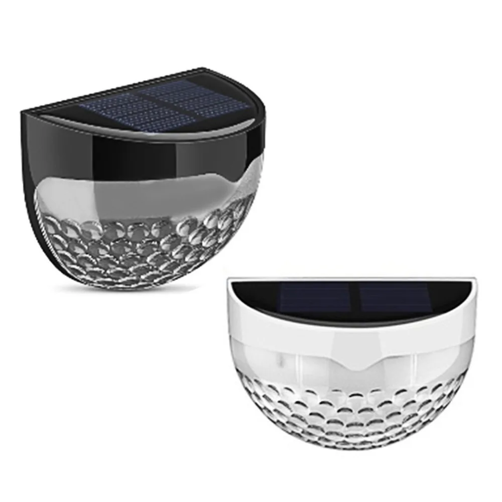 

4pcs Solar 6 LED Light Garden Lights Outdoor Waterproof Fence Yard Wall Lamp Auto Sensor Intelligent Lamps Lighting Wireless