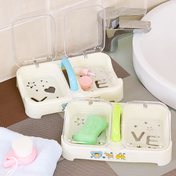 

HBW European Soap Box Soap Dish Soap Tray Holder Soap Big Box