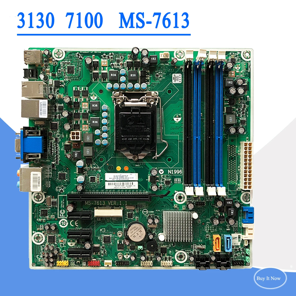 608885 001 MS 7613 Original For HP 3130 7100 MS 7613 H57 desktop ...