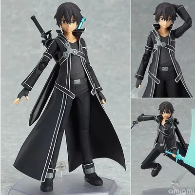 Аниме figma 174 SAO Sword Art Online II kiito ALO ver. Экшн-фигурка Allover Kirigaya Kazuto из ПВХ Коллекционная