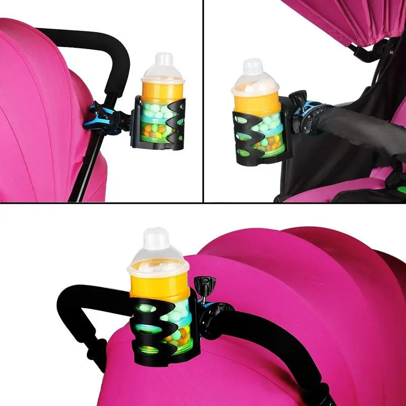 Полностью Регулируемый универсальный держатель для коляски, прикрепляемый держатель для напитков для детской коляски, велосипеда, инвалидной коляски и Пуща