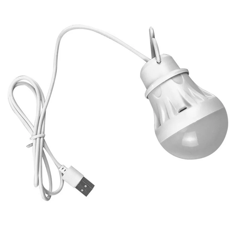 Лампочка USB свет Красочные ПВХ Экологические лампы 5 в 3 Вт портативные