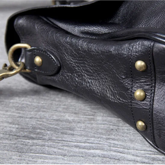 AETOO New Retro Classic men's Postman bag, head-layer cowhide original handmade casual shoulder crossbody bag