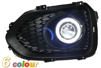 

LED DRL daytime running light COB angel eye, projector lens fog lamp with cover for Kia sorento 2009-12, 2 pcs