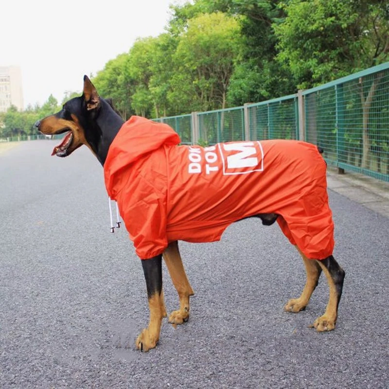 Tide Brand Medium Large Dog Raincoat Dogs Rain Coat Pet Clothes Puppy Doberman Labrador Waterproof Golden Retriever Jacket TLC02