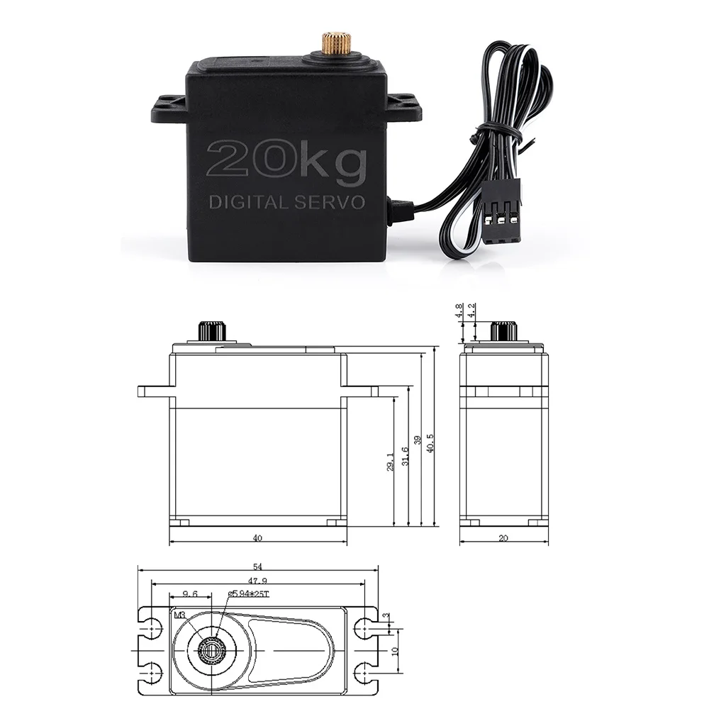 Высококачественный набор GoolRC Combo 3650 4300KV RC Motor 60 Brushless ESC 20kg Servo w/ 25T Arm для 1/10 Car Off