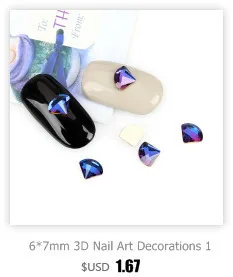 10 Pcs/Lot 3D Nail Art Decorations Colorful Natural Shell Nail Design 3 Colors For Choose Beauty Manicure Studs PI329 330 331