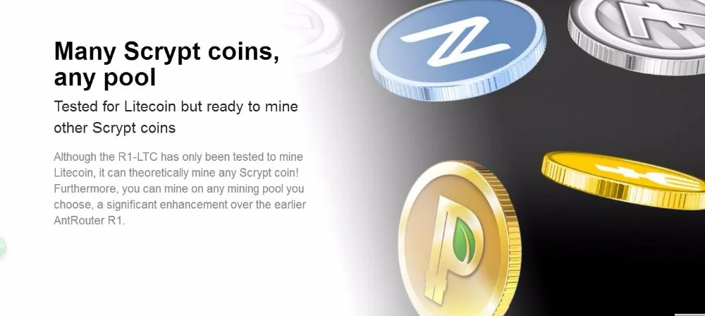 KUANGCHENG ANT MINER R1 LTC miner 1 29M scrypt miner Litecoin mining machine Use an antminer 5