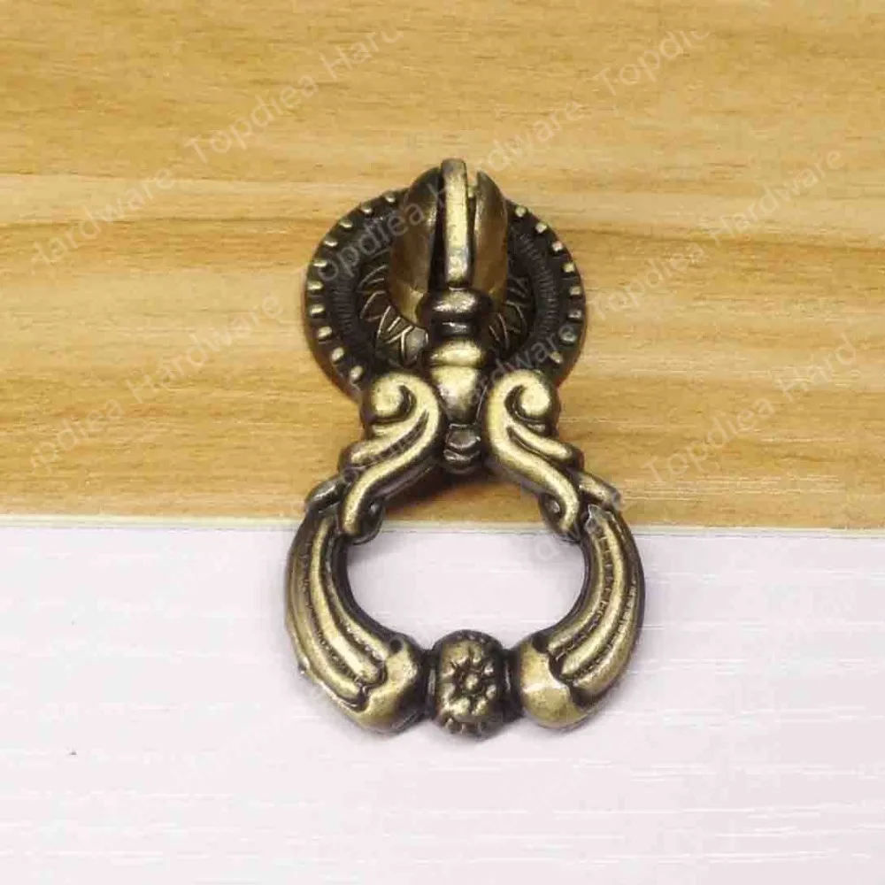Antique brass color Zinc alloy furniture knob pulls drawer