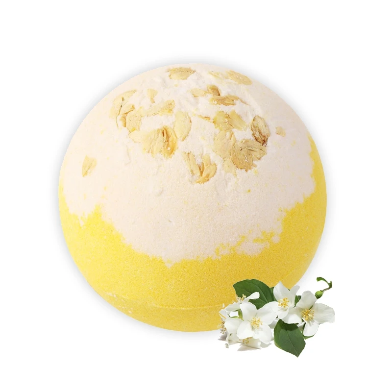 Tsing 120g Bath Bomb Lavender Jasmine Bubble Bath Bomb Handmade SPA Gift Set Stress Relief Natural 4
