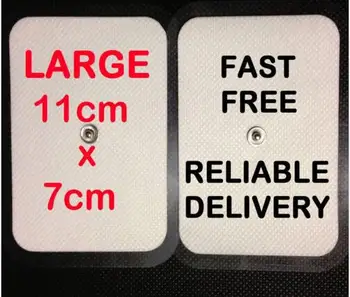

DHL 400ps Large cloth TENS Electrode Pads Compatible 11cm x 7cm Premium Press Stud Gel Pads For Tens unit EMS massager machine