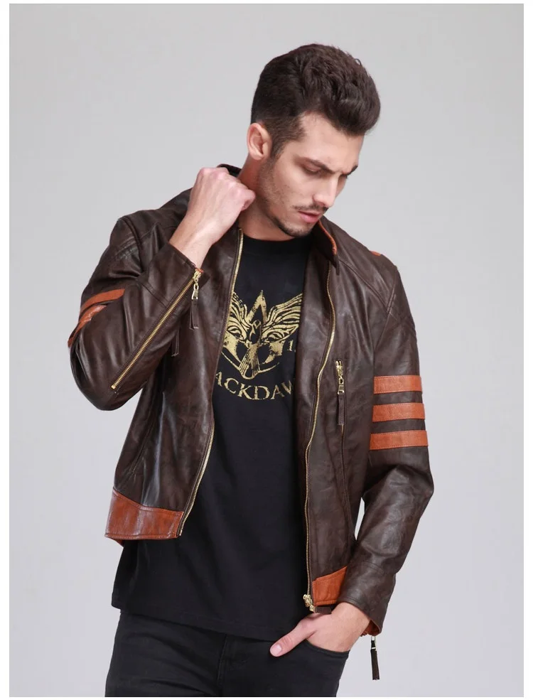 Новое X Для мужчин Росомахи Джеймс хоулетт Logan Косплэй из искусственной кожи Куртка, костюм для косплея Искусственная Кожа пальто для Для