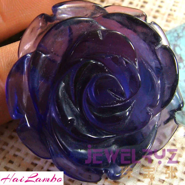 

5pcs/lot Fashion Purple Crystal Amethysts Carved Rose Pendant Gem-Stone Flower Pendant Figurine Jewelry for Girl Love Gift RP07#