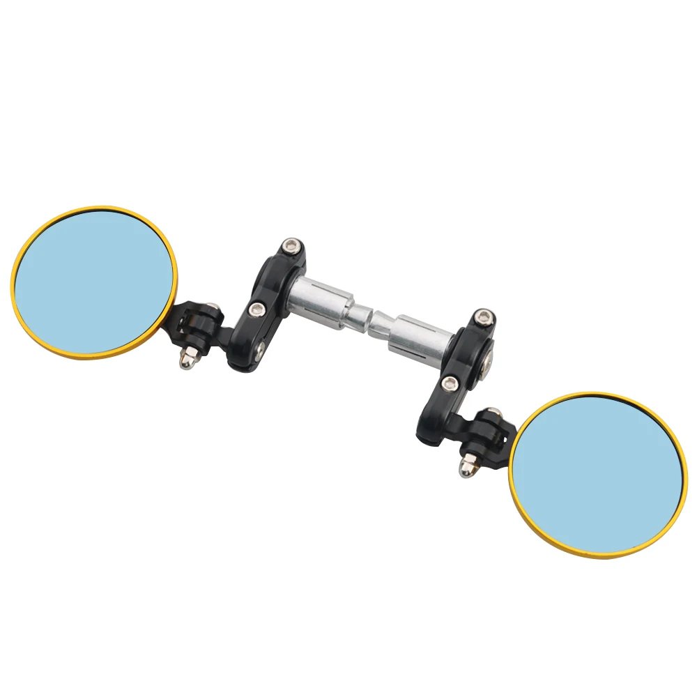 

Motorcycle Pair Handlebar Mount End Rearview Side Mirror Fit for Chopper Cruiser Bobber Scrambler Tracker