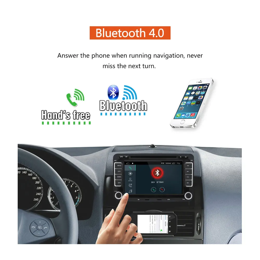 AMPrime автомобильный dvd-плеер на основе Android 2Din автомобильный радиоприемник Wifi gps навигация аудио стерео Мультимедийный плеер для VW/Golf6/Golf5/Passat/Jetta