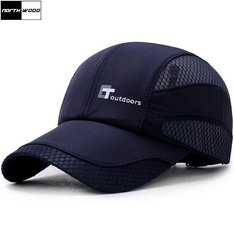 

[NORTHWOOD] High Quality Summer Baseball Cap Men Sun Hat Women Snapback Bone Casquette Homme Solid Summer Trucker Cap Mesh