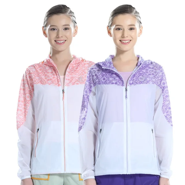 Spring Summer Outdoor Sport Sun Protection Quick dry Women Skin Jackets