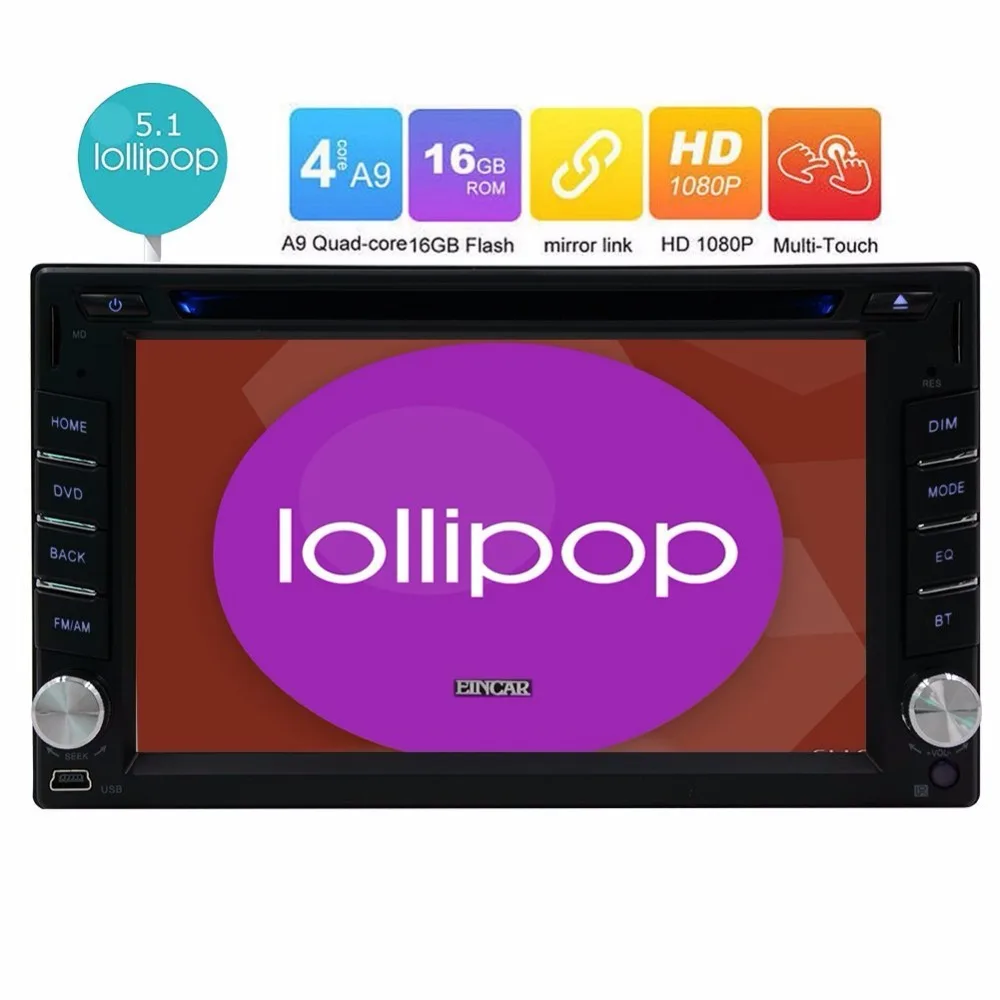 Android 5.1 2 Din autoradio gps Head Unit Car DVD Player Car Stereo GPS