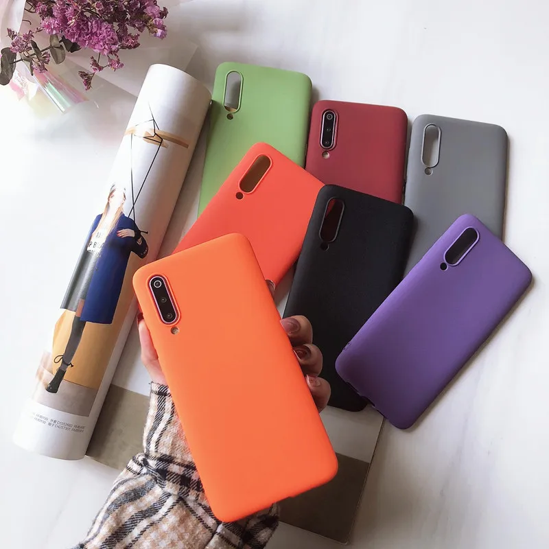 

Matte Pure Color Purple Couple Cover Phone Cases For Xiaomi Redmi Note Mi 4A 4X 5 5A 6 6A 7 8 8SE 9 9SE Lite Pro Soft TPU Funda