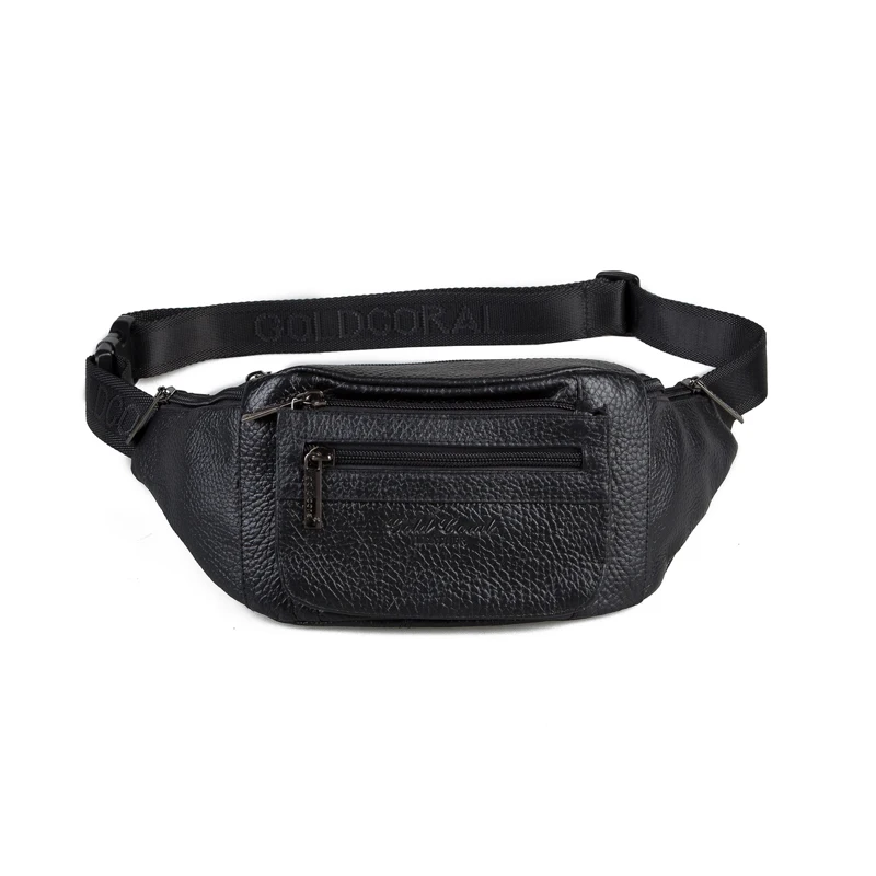 2015 new style fashion waist bags for men casual genuine leather travel