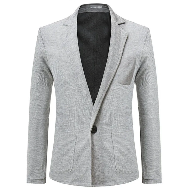 

New Arrival Luxury Mens Brand Blazer with 1 Buckle Casual Slim Fit Suit Fashion Jacket Male Blazers Winter Cotton Coat 580