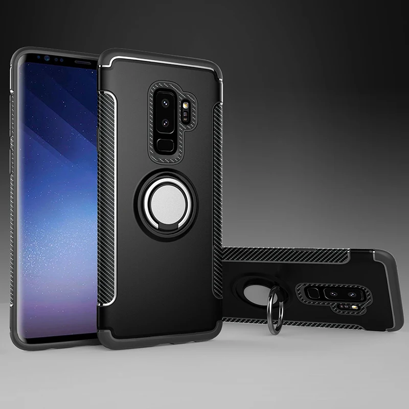 Роскошный бронированный металлический магнитный чехол для Samsung Galaxy S9 Plus защитный