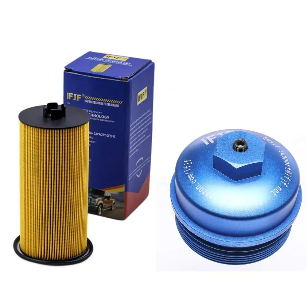 

iFJF FL2016 Oil Filter And Cap for Ford Powerstroke 6.0L F250 F350 Super Duty 2003-2007
