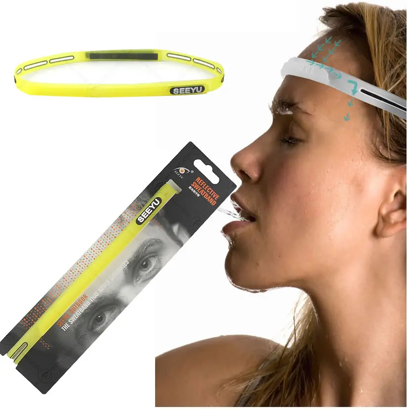 

Lead the sweat sports headbands Slim Single Sports Elastic Headband Softball Soccer Hair Band Rubber Anti-Slip Women Hair Access