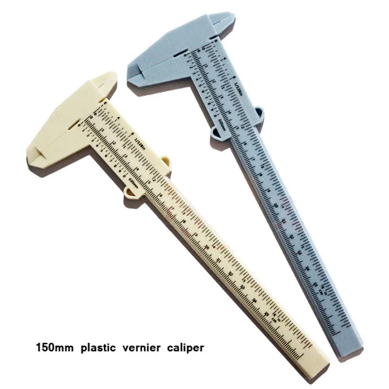 

New high quality plastic vernier caliper student Calipers experimental measurement tool specification 0-150mm