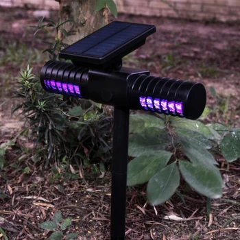 

Solar Mosquito Killer Whole Night Lamp Outdoor Villa Yard Garden Waterproof LED Light Lawn Camping Lamp Large Bug Zapper Light