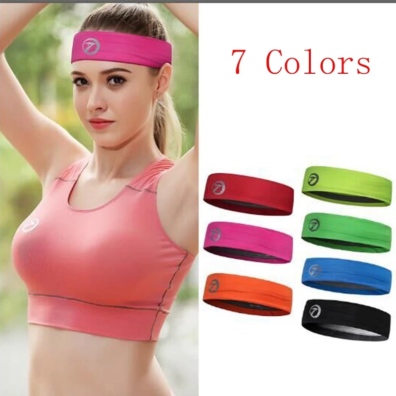 Women&Men Cool Sports Headband Elastic Hairband Stretchy Sweatbands