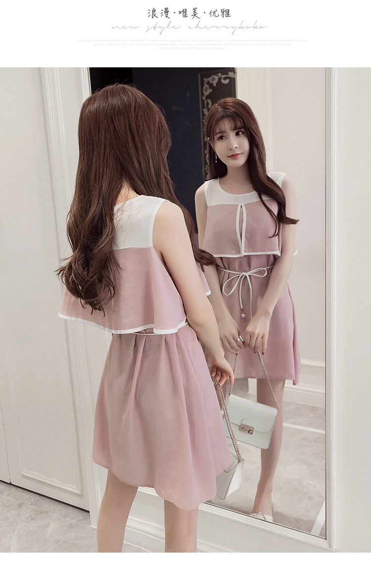 Loose Sling chiffon Maternity Dress Breastfeeding Clothes for Pregnant Women Summer Tank Clothing for Pregnancy 2018 Fashion (20)