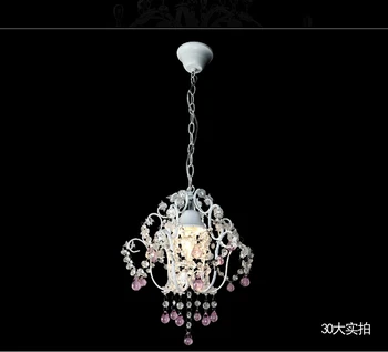 

Modern E27 Led Pink Crystal Chandelier Home Decor Princess Chandeliers Bedroom Crystal Abajur Lampadario Children Room Lighting