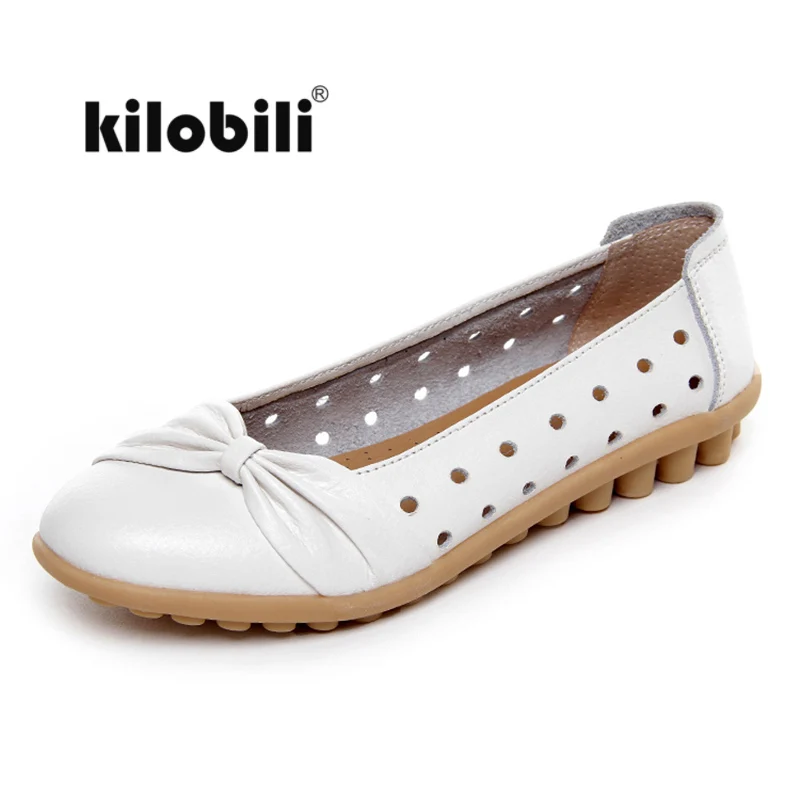Kilobili/2018 г. летние женские туфли на плоской подошве женская обувь из натуральной