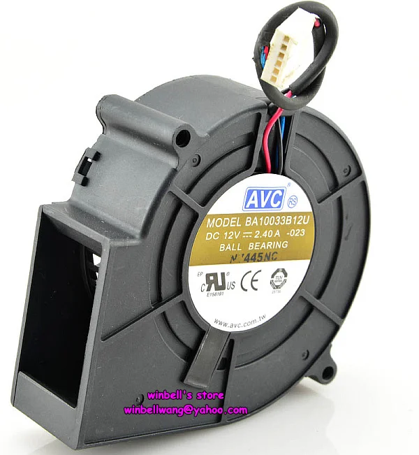 Оригинальный 9733 9 см вентилятор BA10033B12U 12V 2.4A двойной шаровой подшипников ~ |