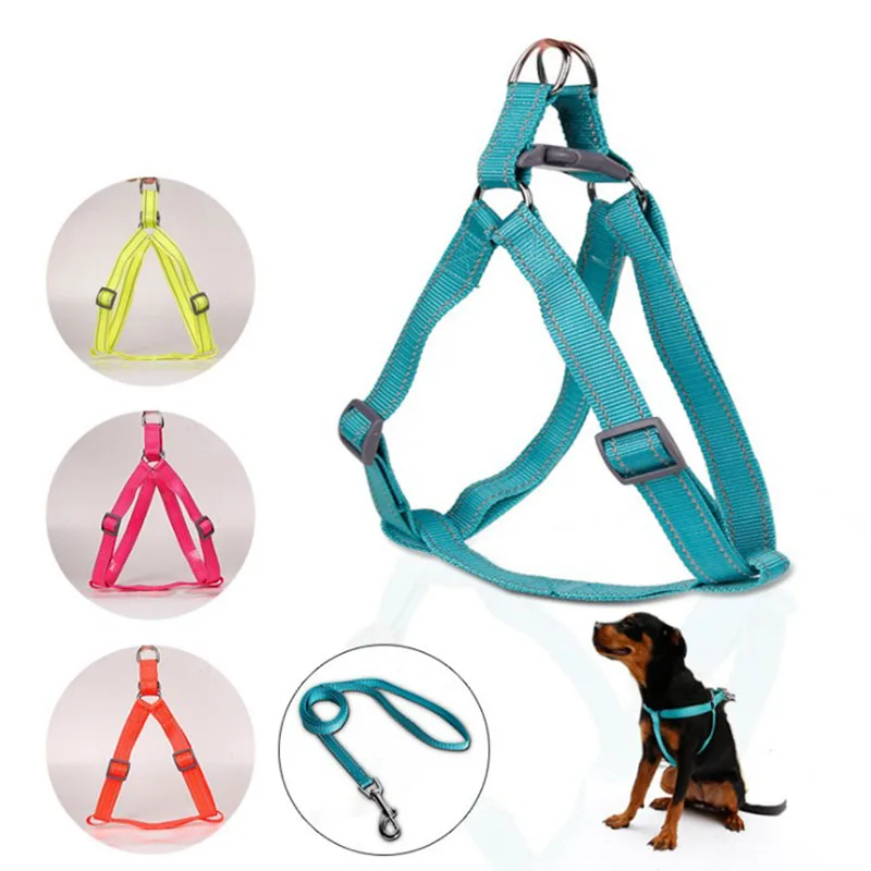 

Nylon Dog Harness Adjustable Pet Chest Back Traction Belt Puppy Collar Harnesses Dog Harness Pet Dog Accessories