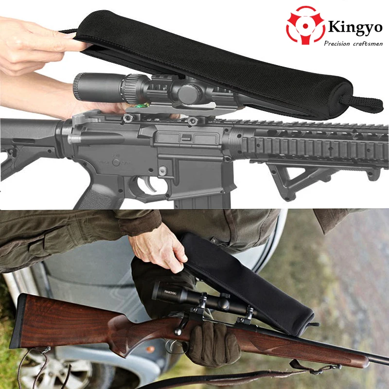

Gun Accessories Durable Rifle Scope Guard Cover Elastic Neoprene Waterproof Protector Large Size 34.5cm