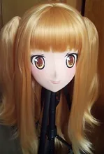 (C2-021)Full Head Anime KIG Mask Cosplay Kigurum Crossdresser Doll Halloween Fetish Cartoon Character Masks Can Custom EYES/HAIR