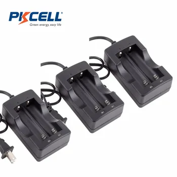 

3Pack/PKCELL 18650 Battery Charger EU/US 2 Slot for 2pcs 18650 3.7V Li-ion Battery Rechargeable