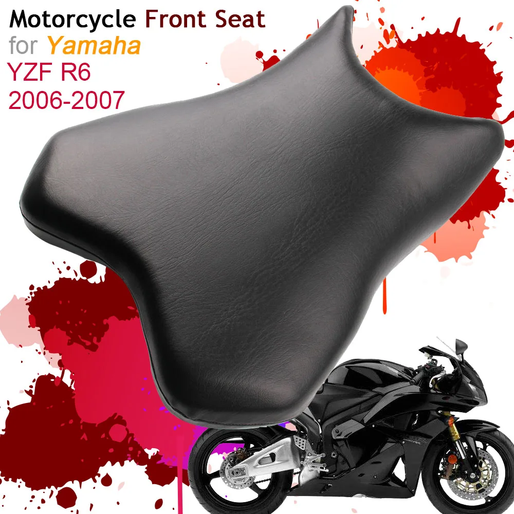 Чехол на переднее сиденье для Yamaha YZF600 Кожаная подушка 2006 2007 YZF R6 600 06 07 водителя