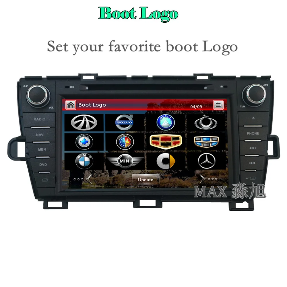 Clearance 2din 8" Car DVD Player for Toyota Prius 2008 - 2014 with Radio RDS BT swc GPS free map 3G WIFI MP3 MP4 1080P Bluetooth call swc 4