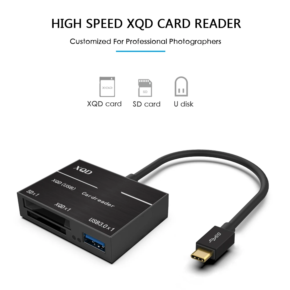 Type-C для XQD/SD карты высокоскоростной кард-ридер USB3.0 высокоскоростная камера компьютерный набор адаптер для sony серии G Lexar XQD карты