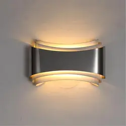 Ecolight современные светодио дный Настенные светильники для спальни кабинет нержавеющая сталь + акрил 5 Вт украшения дома настенный